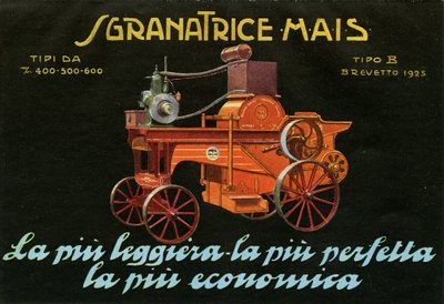 Farm Machinery. Suzzara, 1925 by Unknown